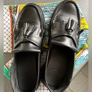 Doc Martens black leather loafers, US 11.